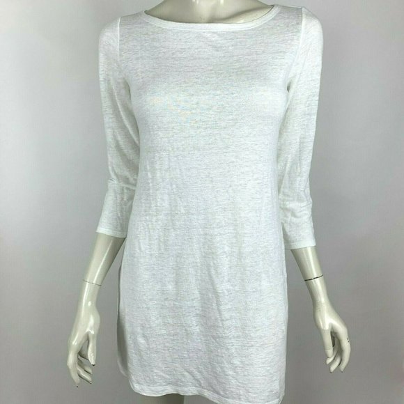 Eileen Fisher Tops - Eileen Fisher Organic Linen 3/4 Sleeve Tunic Top
